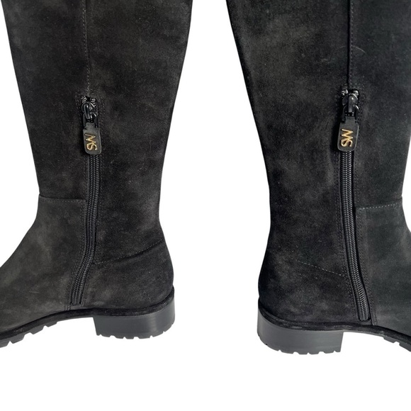 Stuart Weitzman Amber Over the Knee Boot Suede Black Size 7 - Picture 11 of 16